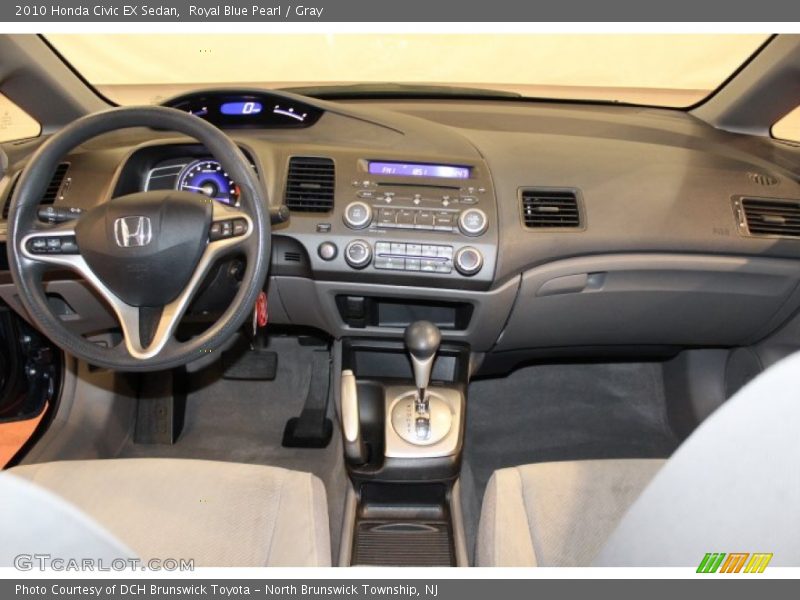 Royal Blue Pearl / Gray 2010 Honda Civic EX Sedan