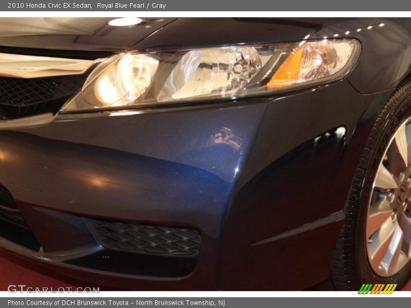 Royal Blue Pearl / Gray 2010 Honda Civic EX Sedan