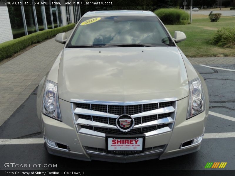 Gold Mist / Cashmere/Cocoa 2009 Cadillac CTS 4 AWD Sedan