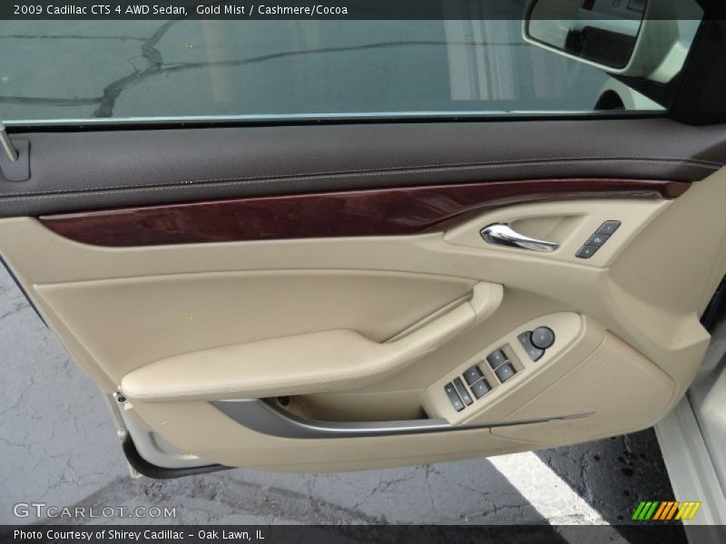 Gold Mist / Cashmere/Cocoa 2009 Cadillac CTS 4 AWD Sedan