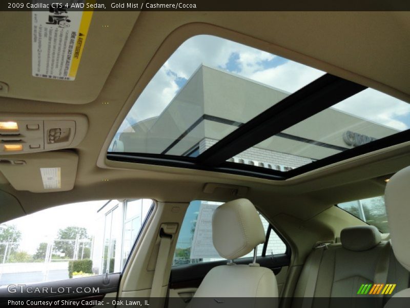 Gold Mist / Cashmere/Cocoa 2009 Cadillac CTS 4 AWD Sedan