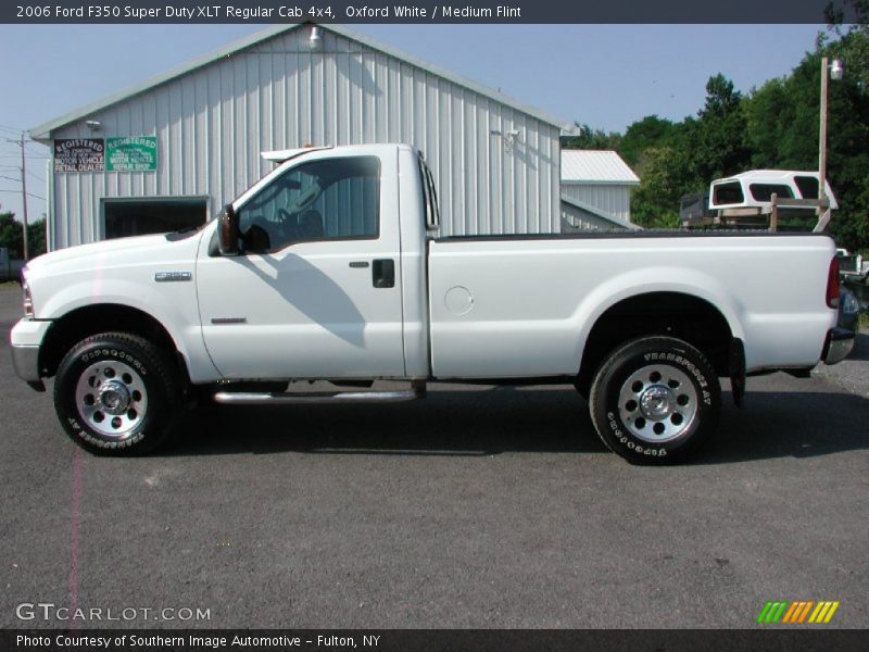 Oxford White / Medium Flint 2006 Ford F350 Super Duty XLT Regular Cab 4x4