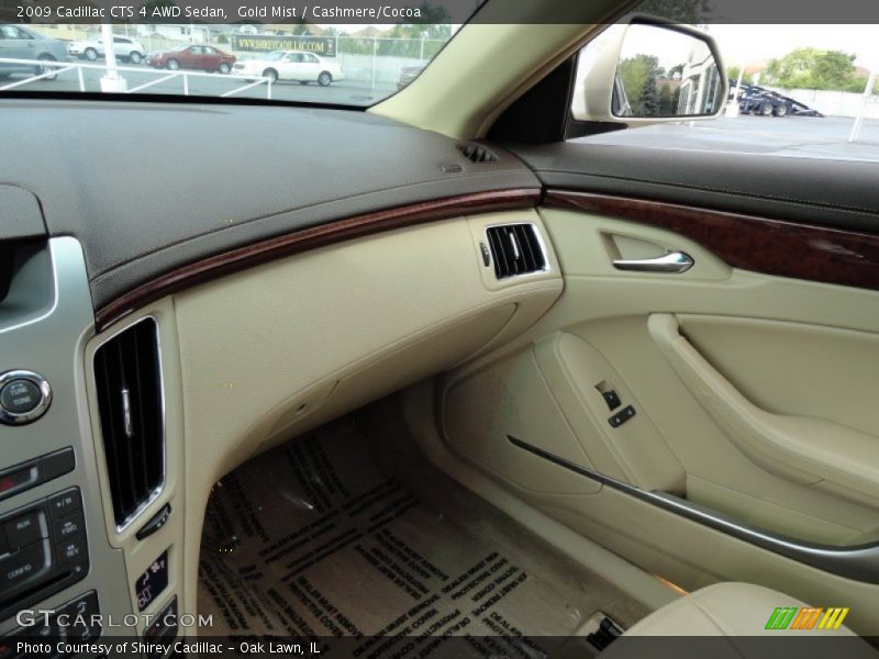Gold Mist / Cashmere/Cocoa 2009 Cadillac CTS 4 AWD Sedan