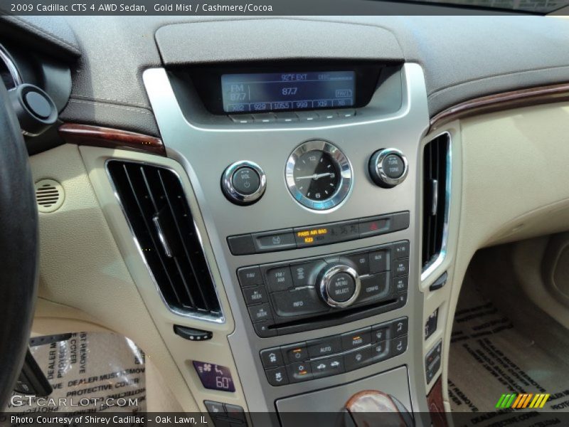Gold Mist / Cashmere/Cocoa 2009 Cadillac CTS 4 AWD Sedan