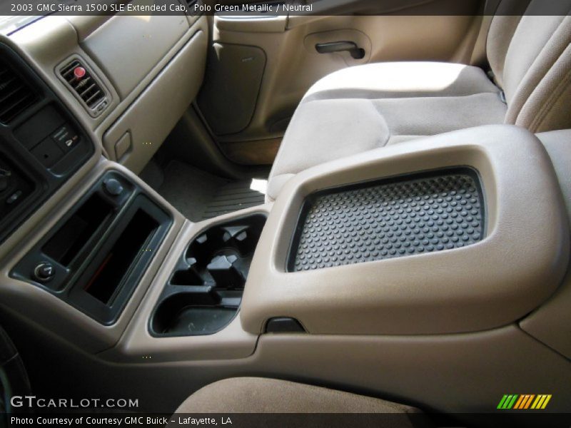 Polo Green Metallic / Neutral 2003 GMC Sierra 1500 SLE Extended Cab
