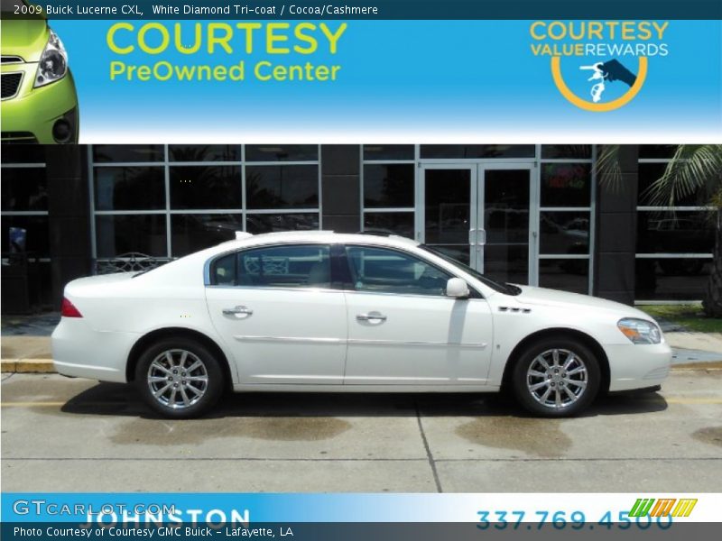 White Diamond Tri-coat / Cocoa/Cashmere 2009 Buick Lucerne CXL