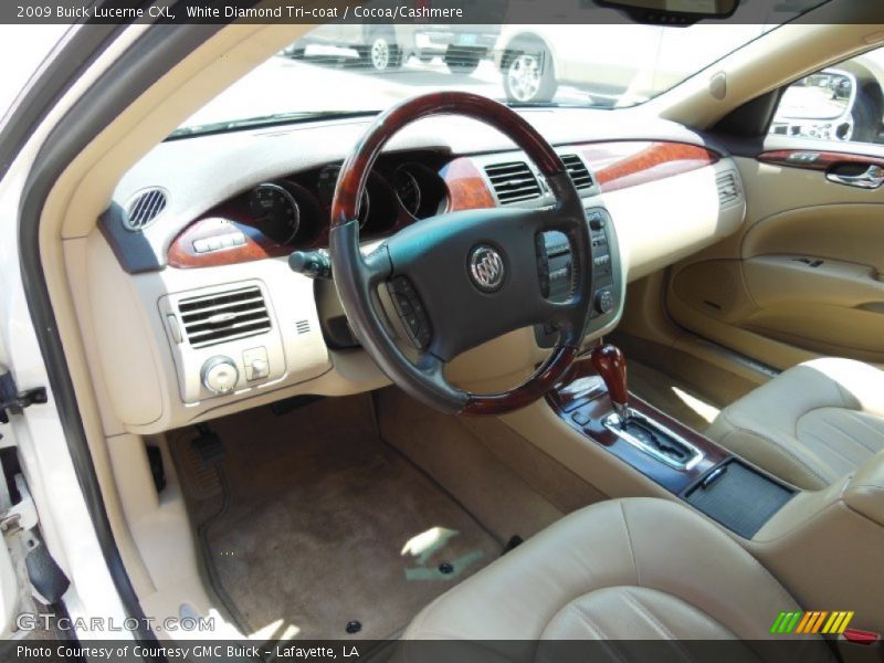 White Diamond Tri-coat / Cocoa/Cashmere 2009 Buick Lucerne CXL