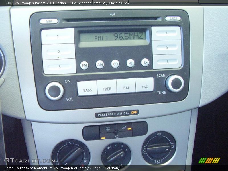 Blue Graphite Metallic / Classic Grey 2007 Volkswagen Passat 2.0T Sedan