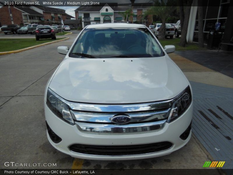 White Suede / Medium Light Stone 2010 Ford Fusion SE
