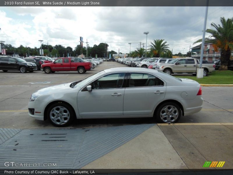White Suede / Medium Light Stone 2010 Ford Fusion SE