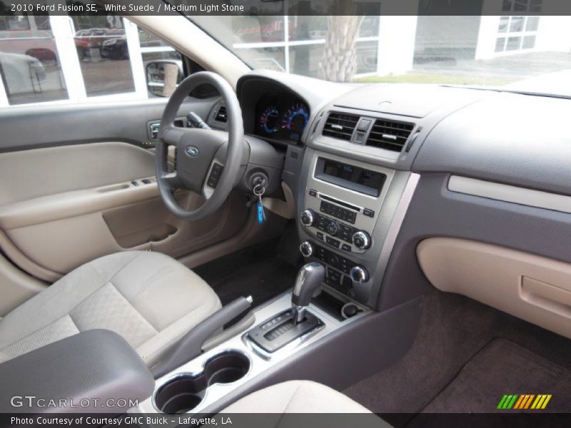 White Suede / Medium Light Stone 2010 Ford Fusion SE