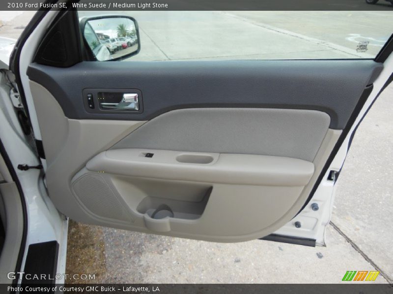 White Suede / Medium Light Stone 2010 Ford Fusion SE