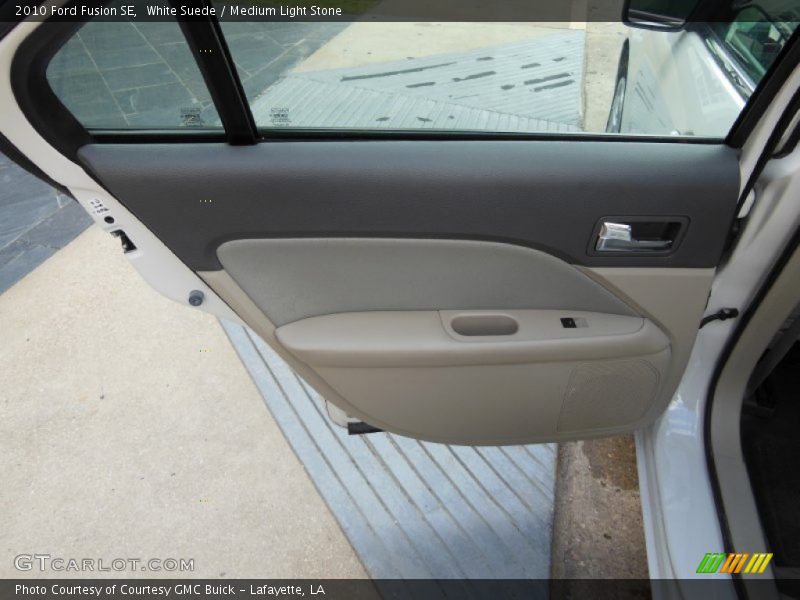 White Suede / Medium Light Stone 2010 Ford Fusion SE