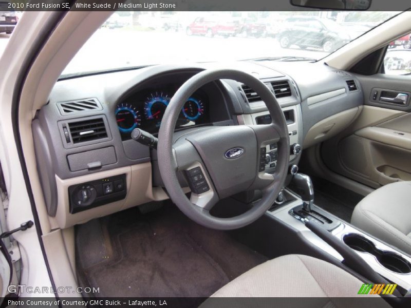 White Suede / Medium Light Stone 2010 Ford Fusion SE