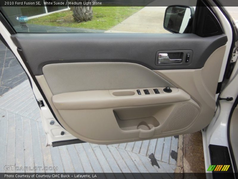 White Suede / Medium Light Stone 2010 Ford Fusion SE