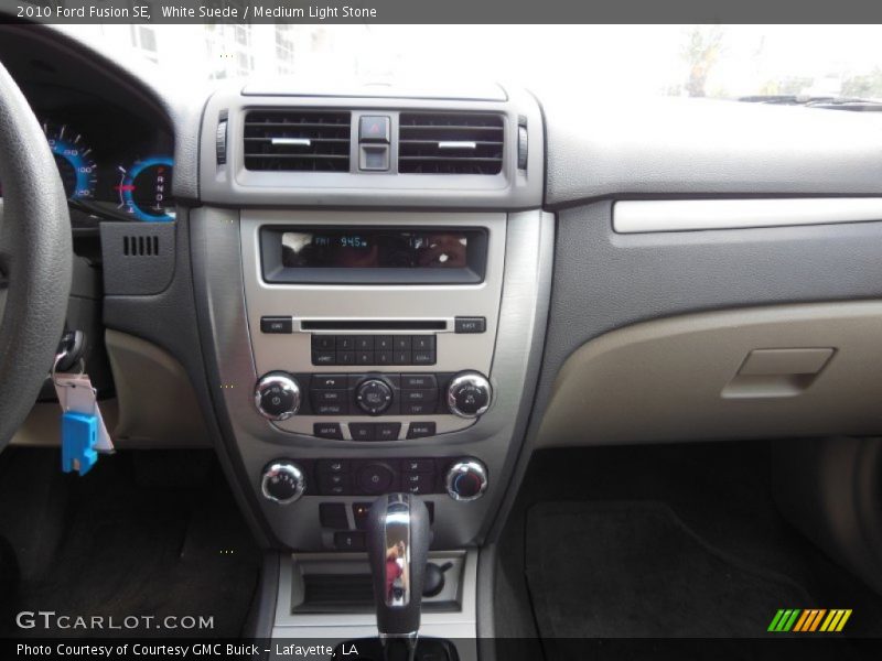 White Suede / Medium Light Stone 2010 Ford Fusion SE