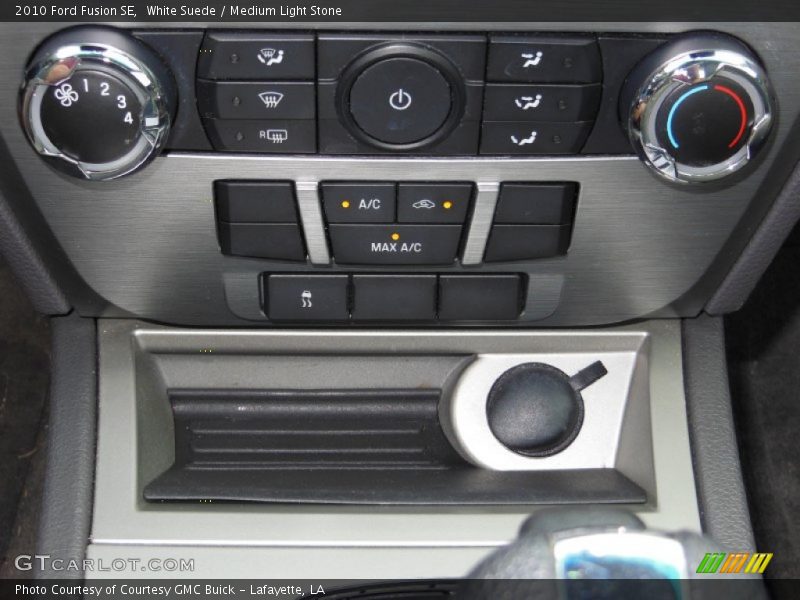 White Suede / Medium Light Stone 2010 Ford Fusion SE