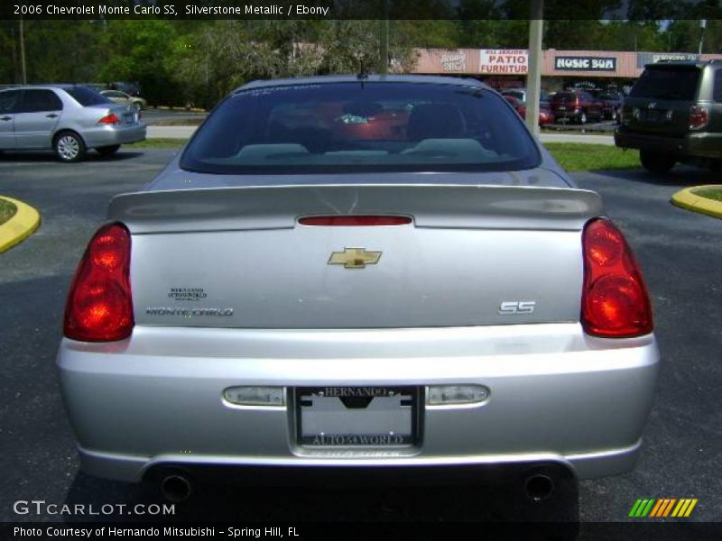 Silverstone Metallic / Ebony 2006 Chevrolet Monte Carlo SS