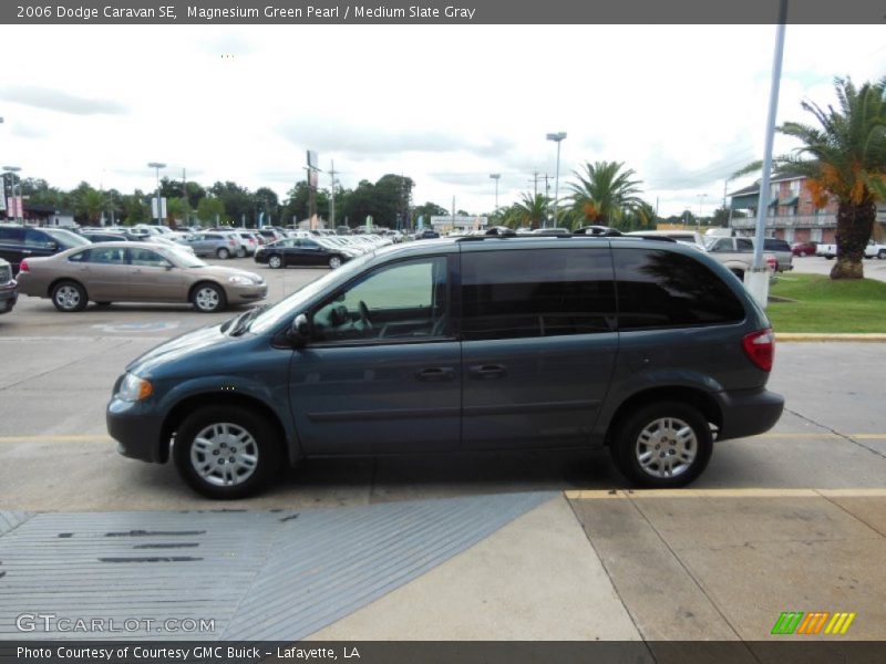 Magnesium Green Pearl / Medium Slate Gray 2006 Dodge Caravan SE