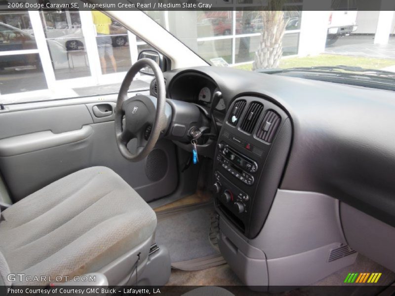 Magnesium Green Pearl / Medium Slate Gray 2006 Dodge Caravan SE