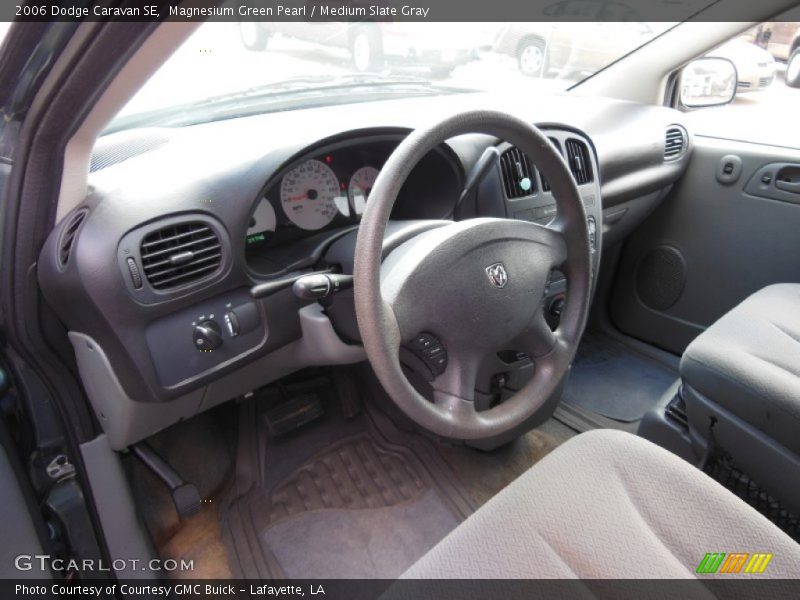 Magnesium Green Pearl / Medium Slate Gray 2006 Dodge Caravan SE