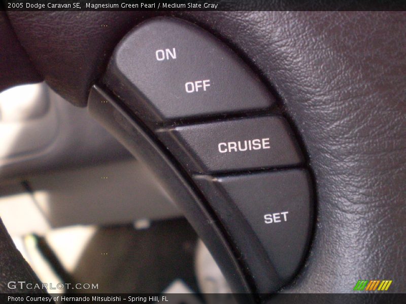 Magnesium Green Pearl / Medium Slate Gray 2005 Dodge Caravan SE