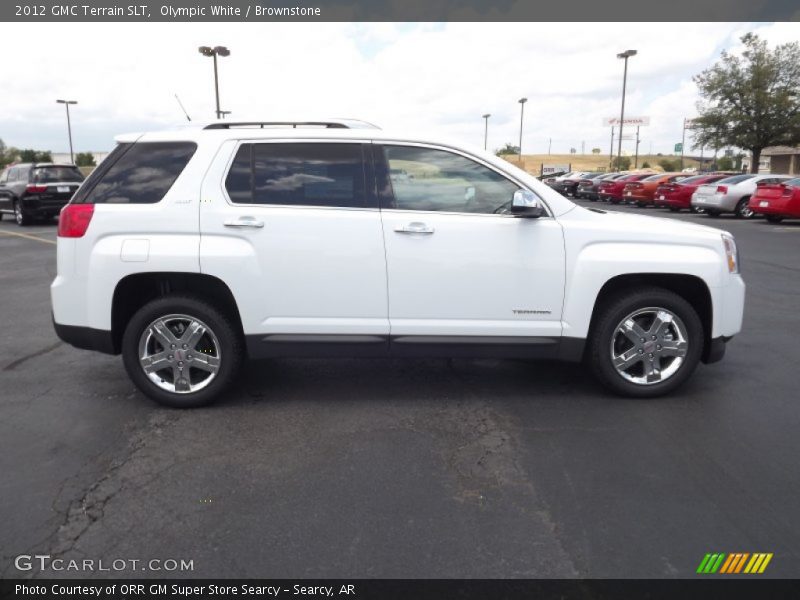Olympic White / Brownstone 2012 GMC Terrain SLT