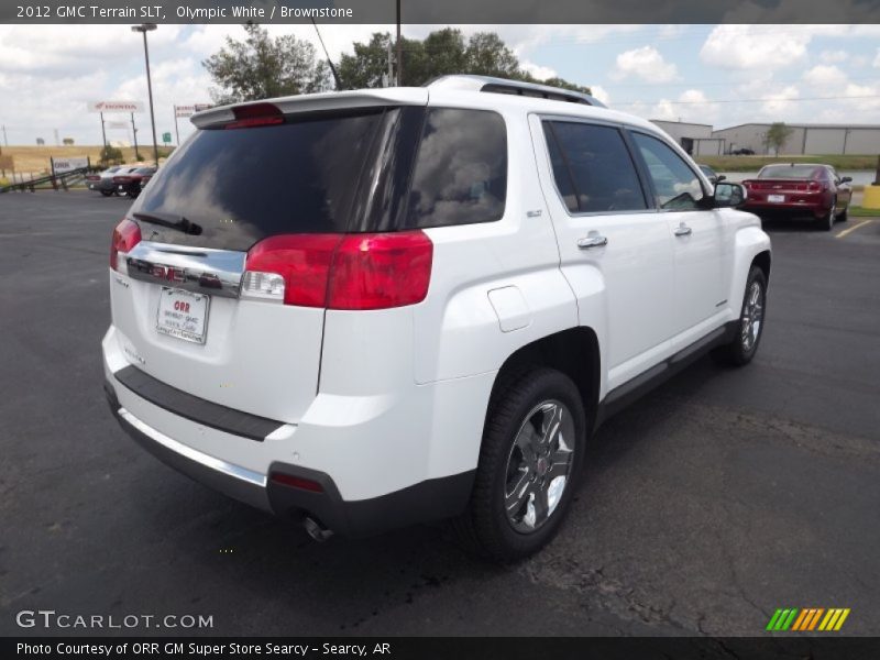 Olympic White / Brownstone 2012 GMC Terrain SLT