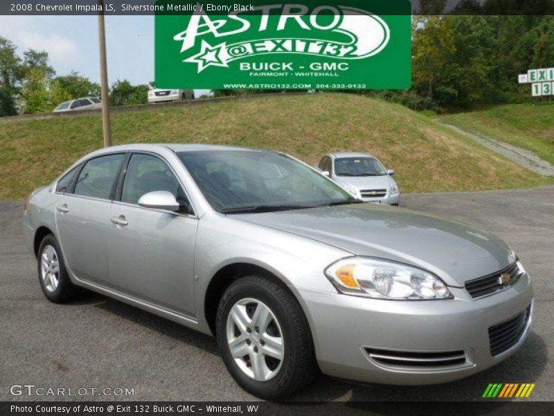 Silverstone Metallic / Ebony Black 2008 Chevrolet Impala LS