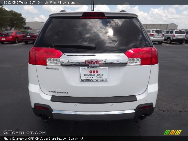 Olympic White / Brownstone 2012 GMC Terrain SLT