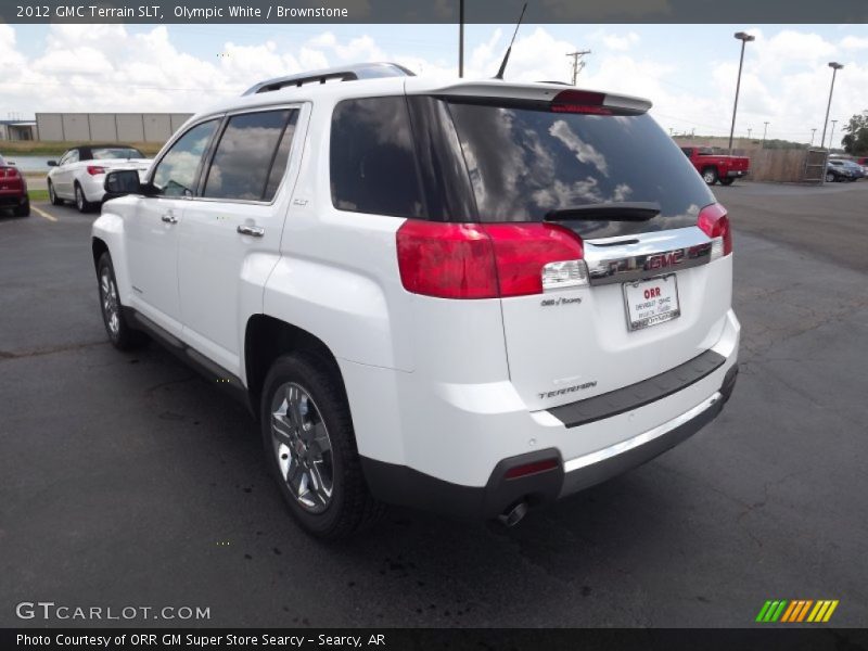 Olympic White / Brownstone 2012 GMC Terrain SLT