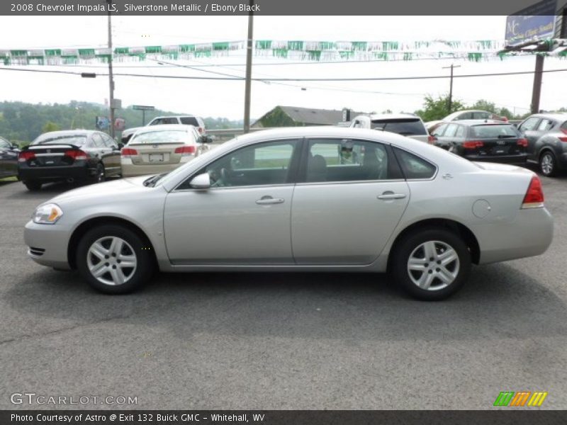 Silverstone Metallic / Ebony Black 2008 Chevrolet Impala LS