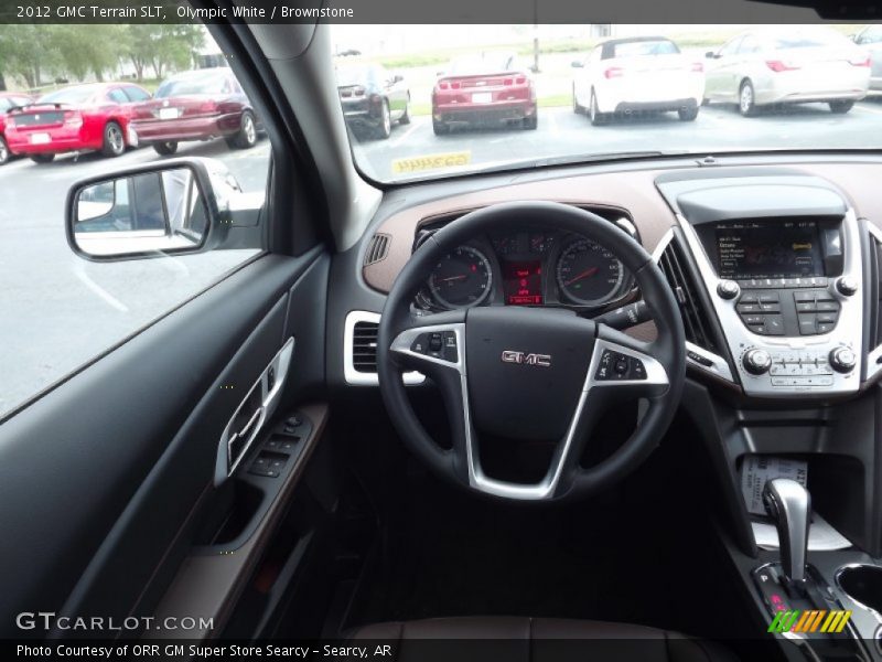 Olympic White / Brownstone 2012 GMC Terrain SLT