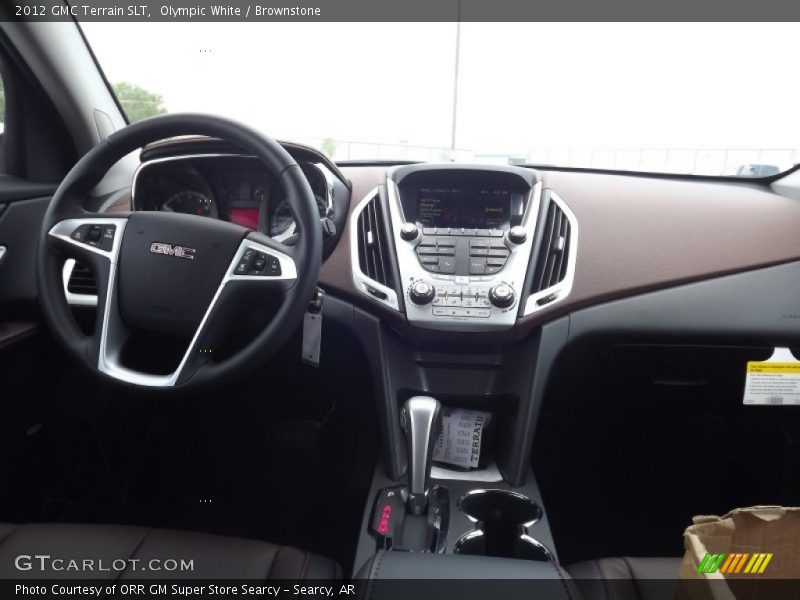 Olympic White / Brownstone 2012 GMC Terrain SLT