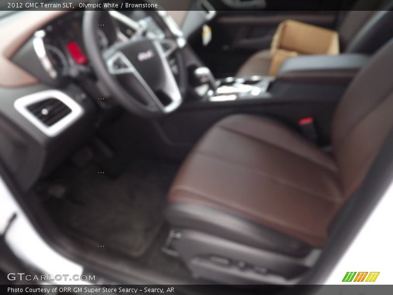 Olympic White / Brownstone 2012 GMC Terrain SLT