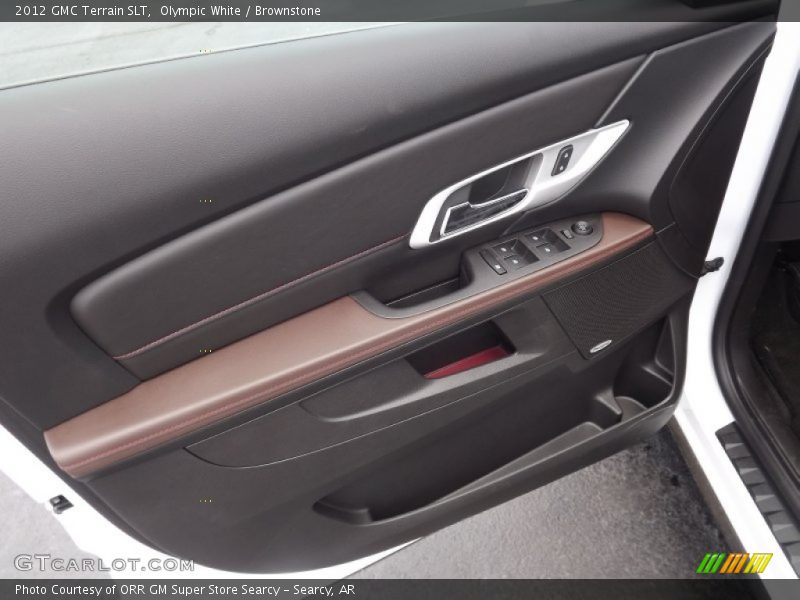 Olympic White / Brownstone 2012 GMC Terrain SLT