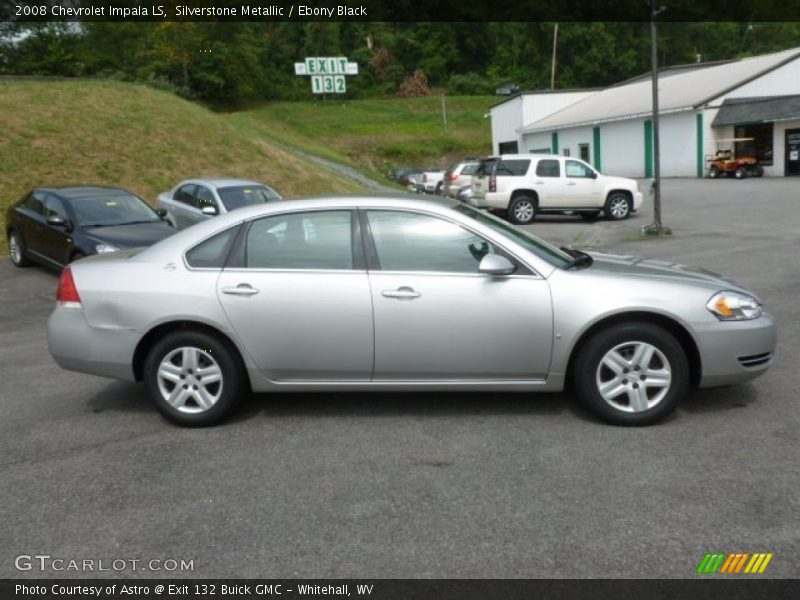 Silverstone Metallic / Ebony Black 2008 Chevrolet Impala LS