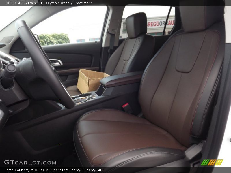 Olympic White / Brownstone 2012 GMC Terrain SLT