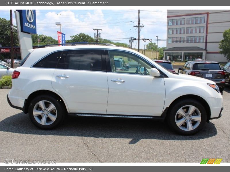 Aspen White Pearl / Parchment 2010 Acura MDX Technology
