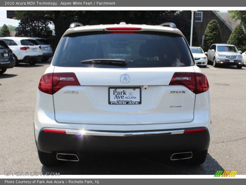 Aspen White Pearl / Parchment 2010 Acura MDX Technology