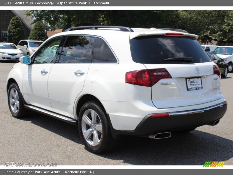 Aspen White Pearl / Parchment 2010 Acura MDX Technology
