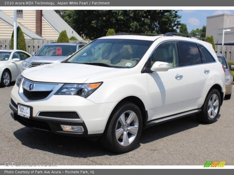 Aspen White Pearl / Parchment 2010 Acura MDX Technology