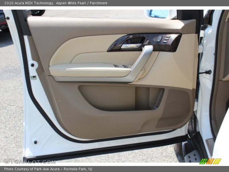 Aspen White Pearl / Parchment 2010 Acura MDX Technology