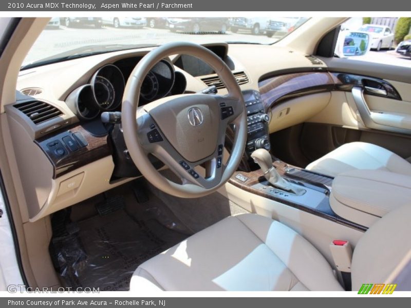 Aspen White Pearl / Parchment 2010 Acura MDX Technology