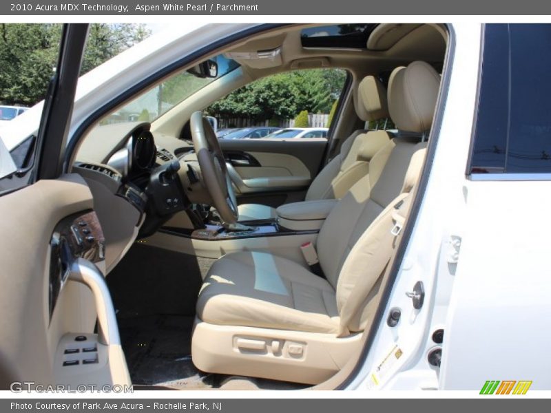 Aspen White Pearl / Parchment 2010 Acura MDX Technology