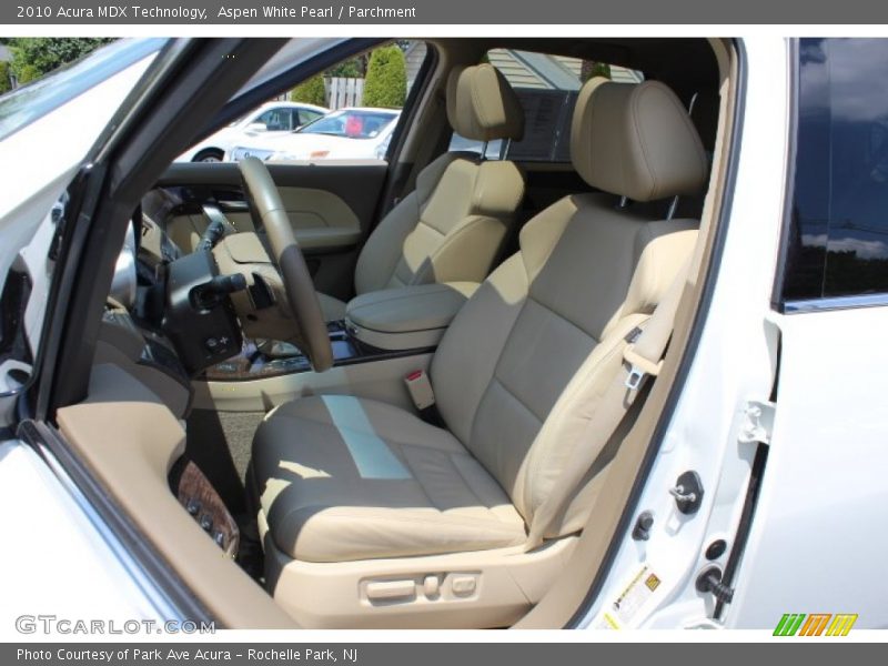 Aspen White Pearl / Parchment 2010 Acura MDX Technology