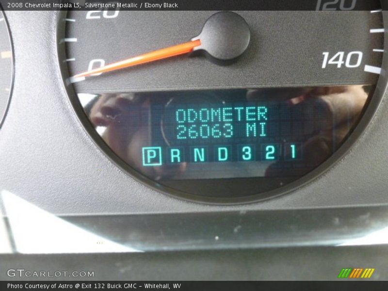 Silverstone Metallic / Ebony Black 2008 Chevrolet Impala LS