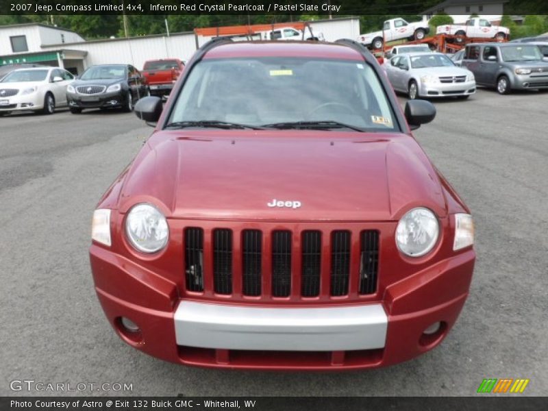 Inferno Red Crystal Pearlcoat / Pastel Slate Gray 2007 Jeep Compass Limited 4x4