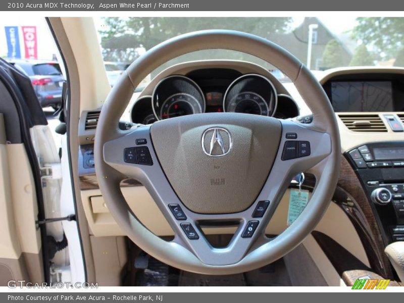 Aspen White Pearl / Parchment 2010 Acura MDX Technology