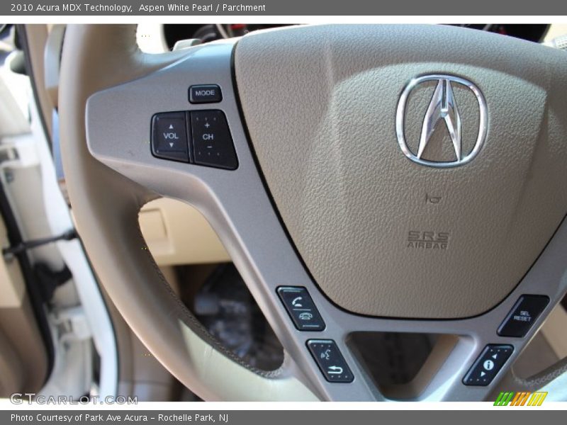 Aspen White Pearl / Parchment 2010 Acura MDX Technology